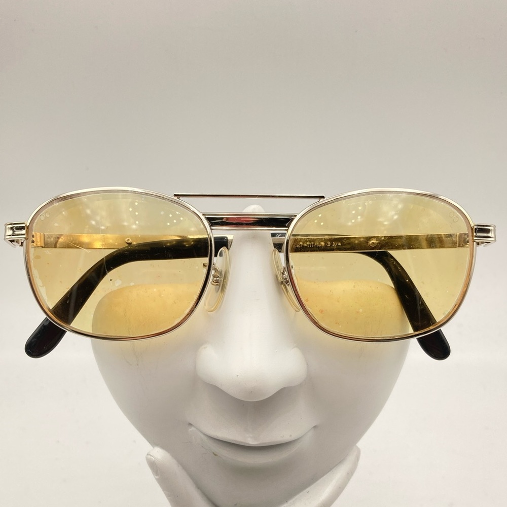 Vintage Titmus Silver Oval Aviator Sunglasses Z87